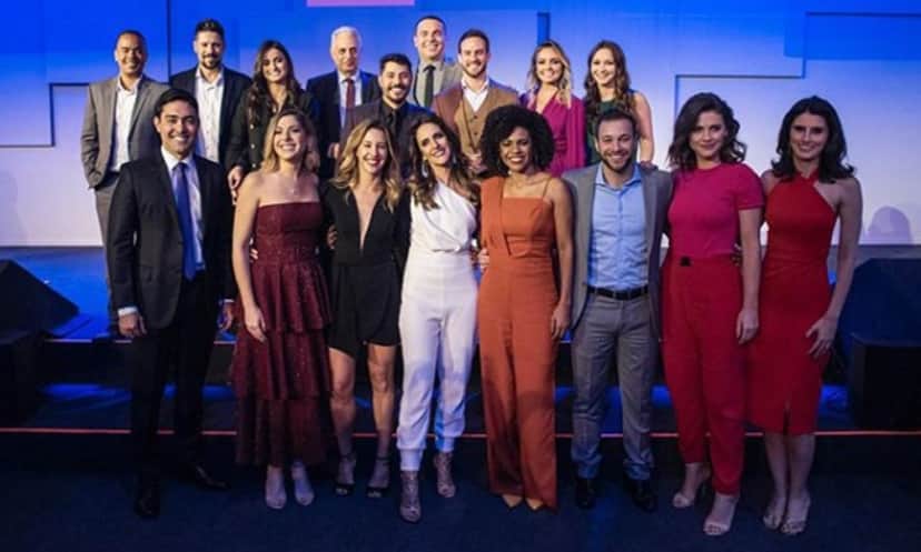 Elenco da CNN Brasil no evento de lançamento do canal em Elenco da CNN Brasil no evento de lançamento do canal em