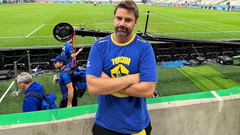 O humorista está trabalhando na Copa do Mundo do Catar (Reprodução) O humorista está trabalhando na Copa do Mundo do Catar (Reprodução)