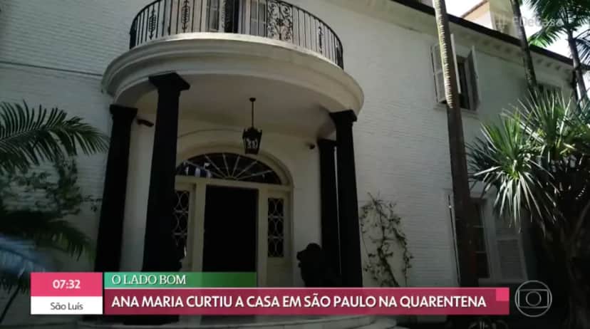 Fachada da mansão de Ana Maria Braga (Foto: Reprodução) Fachada da mansão de Ana Maria Braga (Foto: Reprodução)