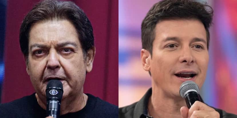 Faustão seria um possível substituto de Rodrigo Faro aos domingos (Foto: Reprodução / Montagem TV Foco) Faustão seria um possível substituto de Rodrigo Faro aos domingos (Foto: Reprodução / Montagem TV Foco)