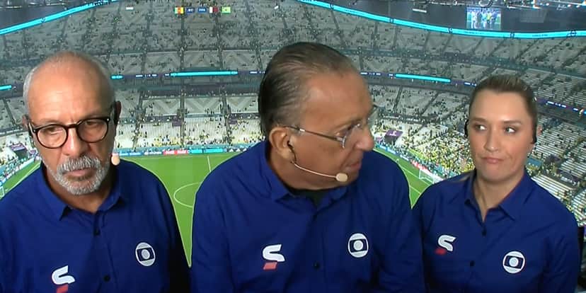 Galvão Bueno falou de Pelé ao vivo (Foto: Reprodução / TV Globo) Galvão Bueno falou de Pelé ao vivo (Foto: Reprodução / TV Globo)