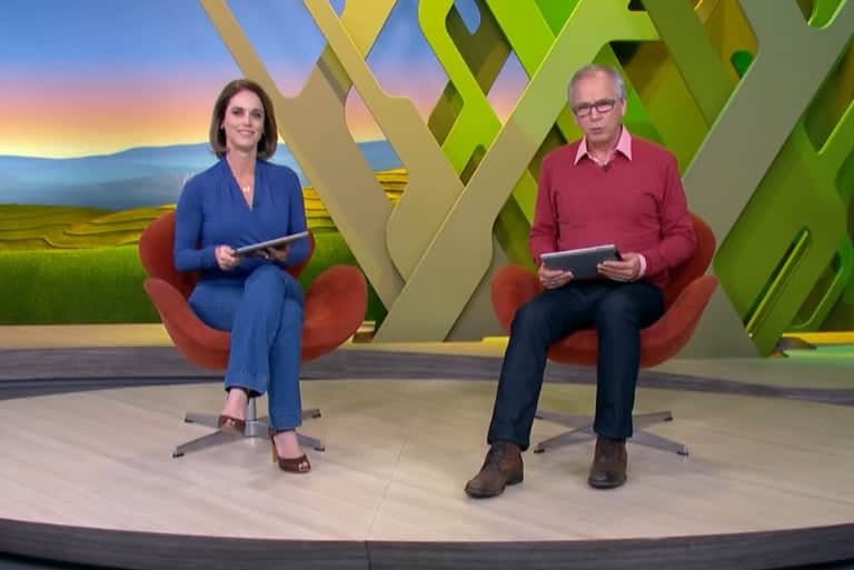 Globo Rural é apresentado por Nelson Araújo e Helen Martins (Foto: Reprodução) Globo Rural é apresentado por Nelson Araújo e Helen Martins (Foto: Reprodução)
