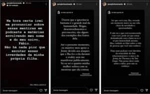 Fábio Gontijo e Jenny Miranda se pronunciaram nas redes sociais criticando a ex-peoa (Foto: Reprodução / Instagram) Fábio Gontijo e Jenny Miranda se pronunciaram nas redes sociais criticando a ex-peoa (Foto: Reprodução / Instagram)