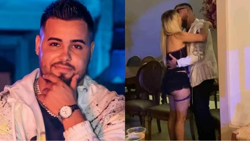 Cantor e humorista de A Praça É Nossa e Programa Silvio Santos, são flagrados aos beijos em festa (Reprodução/ Montagem) Cantor e humorista de A Praça É Nossa e Programa Silvio Santos, são flagrados aos beijos em festa (Reprodução/ Montagem)