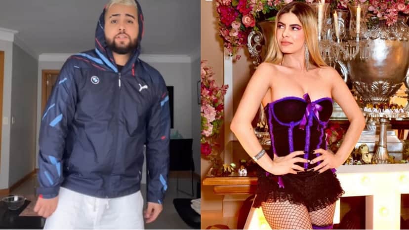 Jerry Smith e humorista Jaqueline Santos são vistos aos beijos (Reprodução/ Montagem) Jerry Smith e humorista Jaqueline Santos são vistos aos beijos (Reprodução/ Montagem)