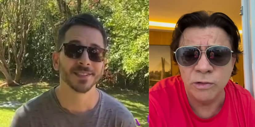 Júnior Lima criticou a participação de seu tio no evento com Jair Bolsonaro (Reprodução: Montagem TV Foco) Júnior Lima criticou a participação de seu tio no evento com Jair Bolsonaro (Reprodução: Montagem TV Foco)