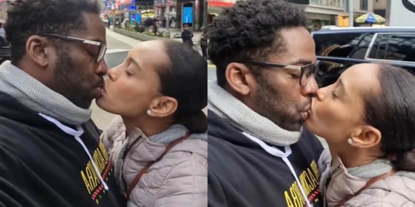 Lázaro Ramos e Taís Araújo são criticados por beijão no meio da rua - Foto: Reprodução Lázaro Ramos e Taís Araújo são criticados por beijão no meio da rua - Foto: Reprodução