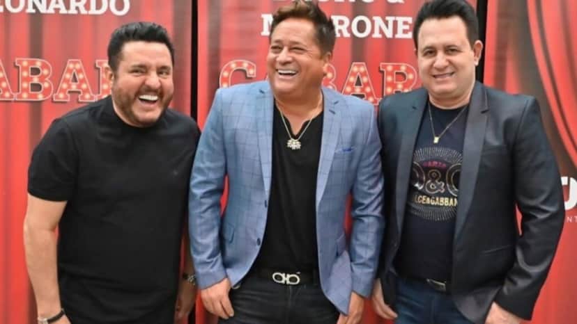 Leonardo na turnê Cabaré com Bruno & Marrone (Foto: Reprodução/ Instagram) Leonardo na turnê Cabaré com Bruno & Marrone (Foto: Reprodução/ Instagram)