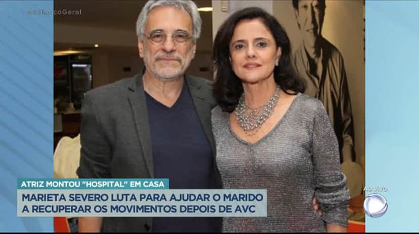 Balanço Geral deu notícia de atriz da Globo que montou UTI para cuidar do marido que teve AVC Balanço Geral deu notícia de atriz da Globo que montou UTI para cuidar do marido que teve AVC