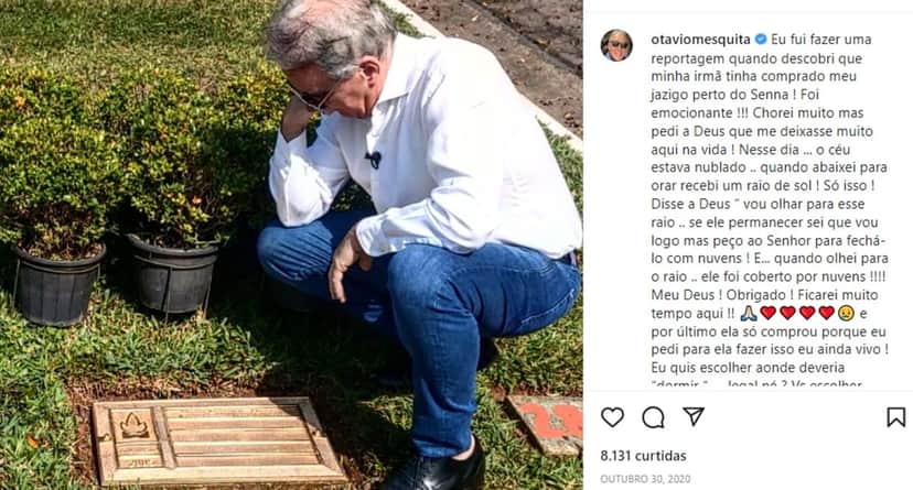 Mesquita mostra foto do túmulo que sua irmã deu pra ele e faz revelação Mesquita mostra foto do túmulo que sua irmã deu pra ele e faz revelação