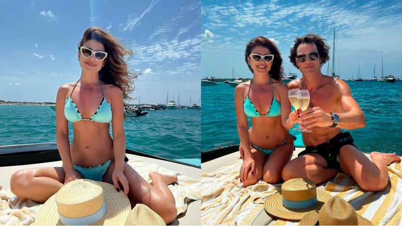 Paula Fernandes e Rony Cecconello em Ibiza (Reprodução/ Instagram) Paula Fernandes e Rony Cecconello em Ibiza (Reprodução/ Instagram)
