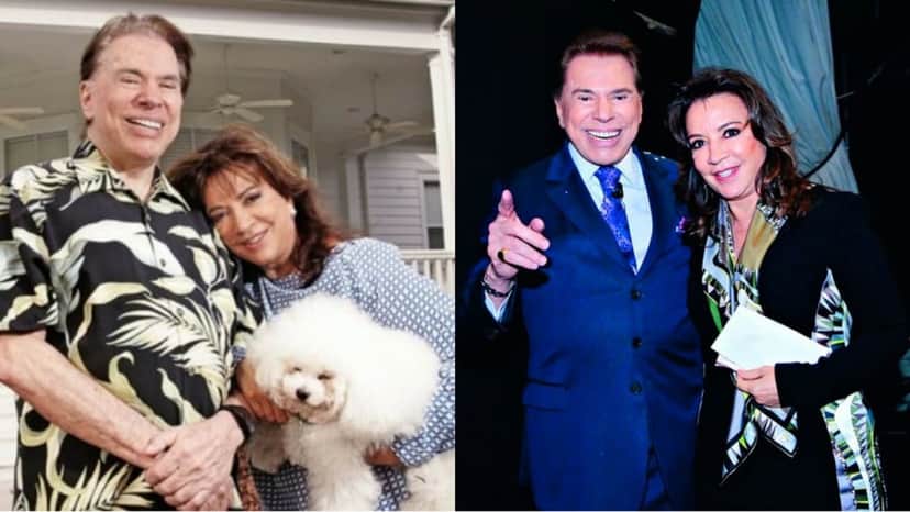 Silvio Santos e sua esposa, Íris Abravanel Silvio Santos e sua esposa, Íris Abravanel