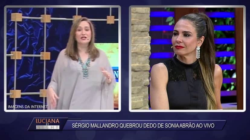 Sonia Abrão tem momento de paulada e dedo quebrado relembrado no Luciana By Night, de Luciana Gimenez Sonia Abrão tem momento de paulada e dedo quebrado relembrado no Luciana By Night, de Luciana Gimenez