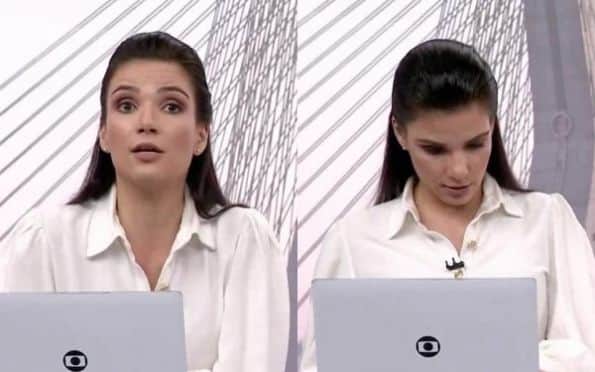 Ao vivo na Globo, âncora de Jornal passa sufoco ao engasgar e ter crise de tosse em meio a notícias - Foto Reprodução