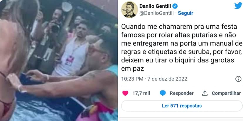 Danilo Gentili faz comentário polêmico sobre a expulsão de Tirullipa na Farofa da Gkay (Reprodução: Montagem TV Foco) Danilo Gentili faz comentário polêmico sobre a expulsão de Tirullipa na Farofa da Gkay (Reprodução: Montagem TV Foco)
