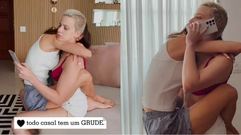 As noivas brincaram nas redes sociais com vídeo sobre a atriz ser um grude com a diretora (Reprodução/ Instagram) As noivas brincaram nas redes sociais com vídeo sobre a atriz ser um grude com a diretora (Reprodução/ Instagram)