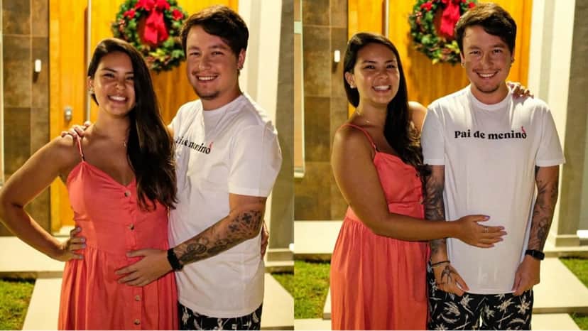 Vivi Nagura e seu marido anunciaram gravidez no Natal Vivi Nagura e seu marido anunciaram gravidez no Natal