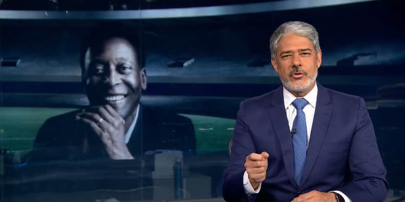 William Bonner falou sobre Pelé no Jornal Nacional (Foto: Reprodução / TV Globo) William Bonner falou sobre Pelé no Jornal Nacional (Foto: Reprodução / TV Globo)