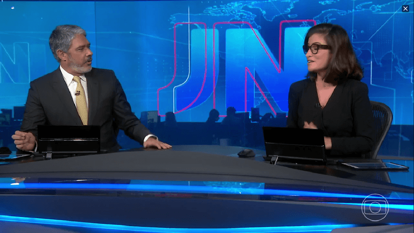 No Jornal Nacional, da Globo, William Bonner e Renata Vasconcellos tiram a paz dos brasileiros ao anunciarem triste notícia - Foto Reprodução No Jornal Nacional, da Globo, William Bonner e Renata Vasconcellos tiram a paz dos brasileiros ao anunciarem triste notícia - Foto Reprodução