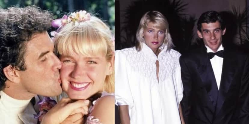 Xuxa e Ayrton Senna viveram um lindo romance, que se encerrou com uma tragédia (Reprodução: Montagem TV Foco) Xuxa e Ayrton Senna viveram um lindo romance, que se encerrou com uma tragédia (Reprodução: Montagem TV Foco)