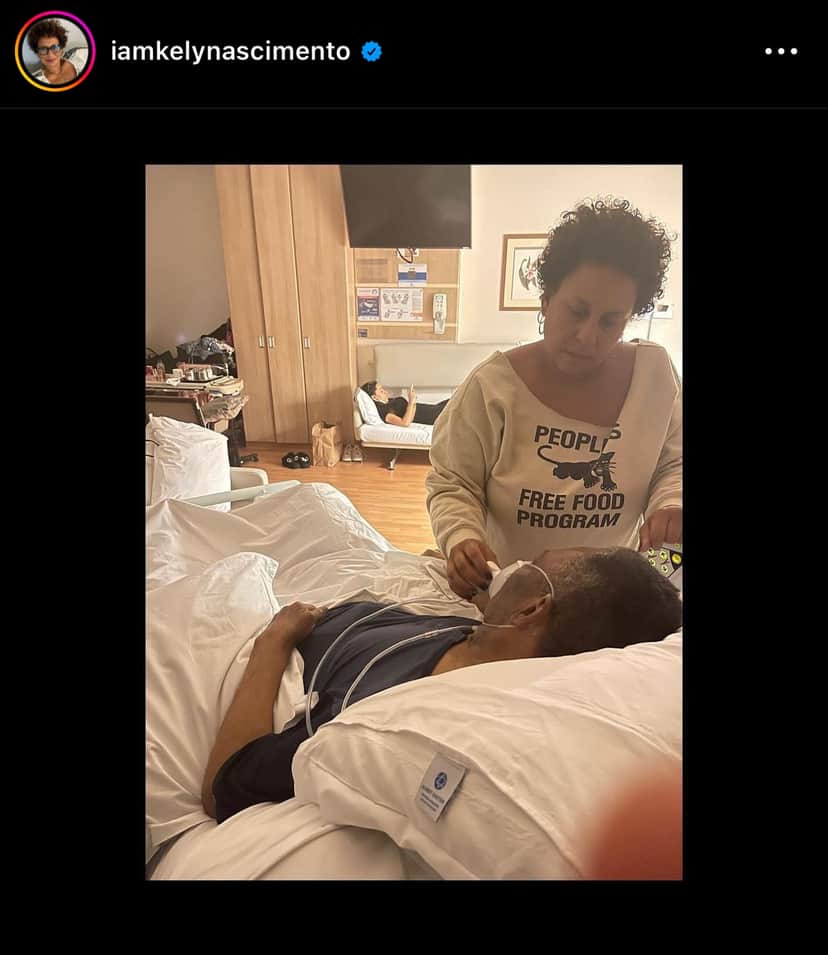 Últimas imagens de Pelé em seu leito de morte - Foto Reprodução Últimas imagens de Pelé em seu leito de morte - Foto Reprodução