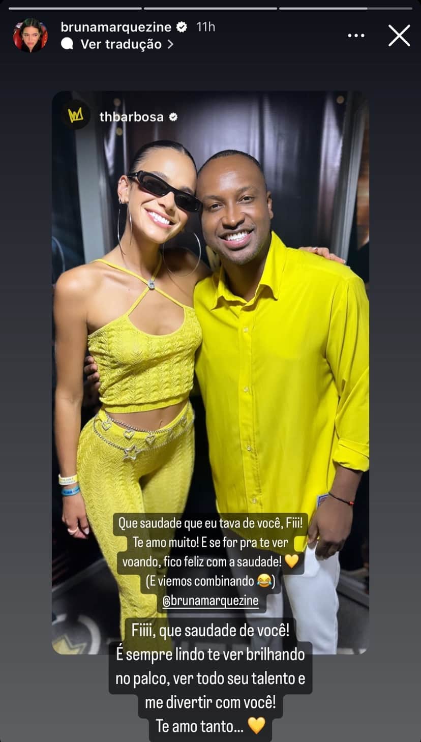 O cantor Thiaguinho e a atriz Bruna Marquezine, surgem juntos nas redes sociais, o famoso diz o que sente ela retribui de forma linda - Foto Reprodução Instagram O cantor Thiaguinho e a atriz Bruna Marquezine, surgem juntos nas redes sociais, o famoso diz o que sente ela retribui de forma linda - Foto Reprodução Instagram