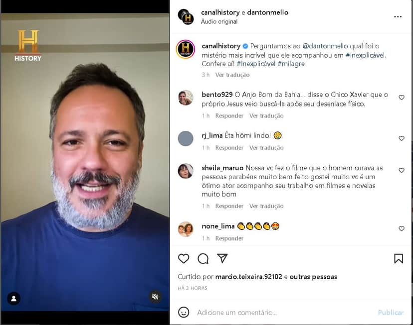Famoso ator, Danton Mello, usa suas redes sociais para fazer um forte relato sobrenatural que deixou todo o Brasil em choque - Foto Reprodução Famoso ator, Danton Mello, usa suas redes sociais para fazer um forte relato sobrenatural que deixou todo o Brasil em choque - Foto Reprodução