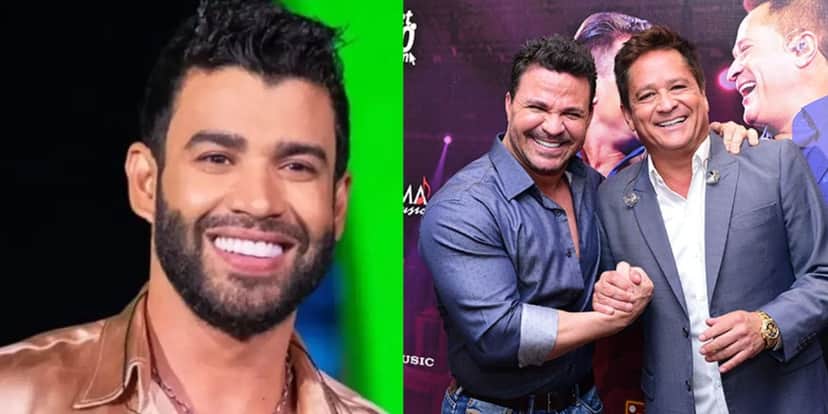 Gusttavo Lima, Eduardo Costa e Leonardo - Foto Reprodução Gusttavo Lima, Eduardo Costa e Leonardo - Foto Reprodução