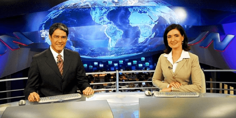 Fátima Bernardes e William Bonner no 'JN' (Foto: Divulgação) Fátima Bernardes e William Bonner no 'JN' (Foto: Divulgação)