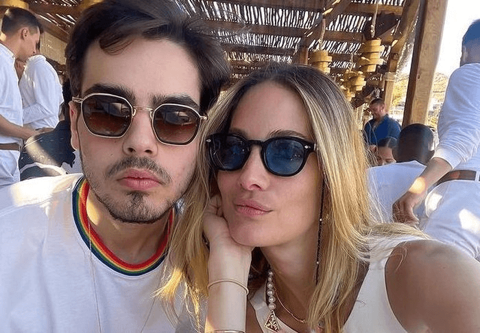 Filho de Faustão e modelo juntos (Foto: Divulgação) Filho de Faustão e modelo juntos (Foto: Divulgação)