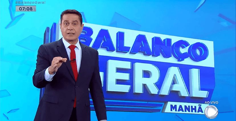 William Leite sob comando do 'Balanço Geral' (Foto: Divulgação/ Record TV) William Leite sob comando do 'Balanço Geral' (Foto: Divulgação/ Record TV)