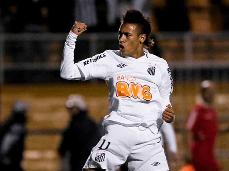 Neymar na época em que jogava pelo Santos Futebol Clube (Foto: Divulgação)