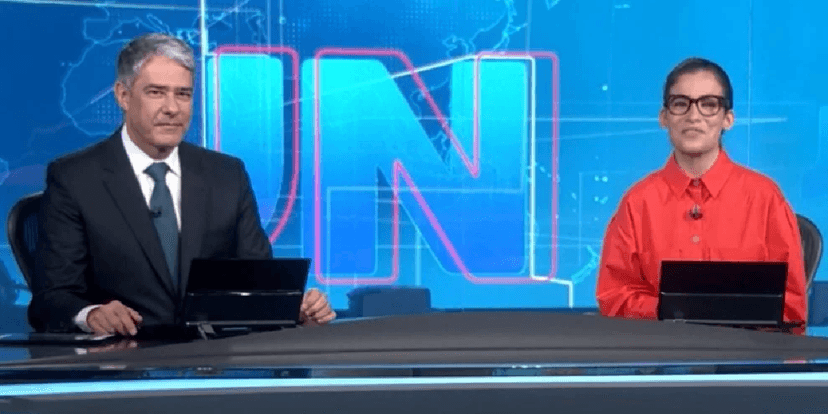 William Bonner e Renata Vasconcellos no ‘Jornal Nacional’ (Foto: Divulgação) William Bonner e Renata Vasconcellos no ‘Jornal Nacional’ (Foto: Divulgação)