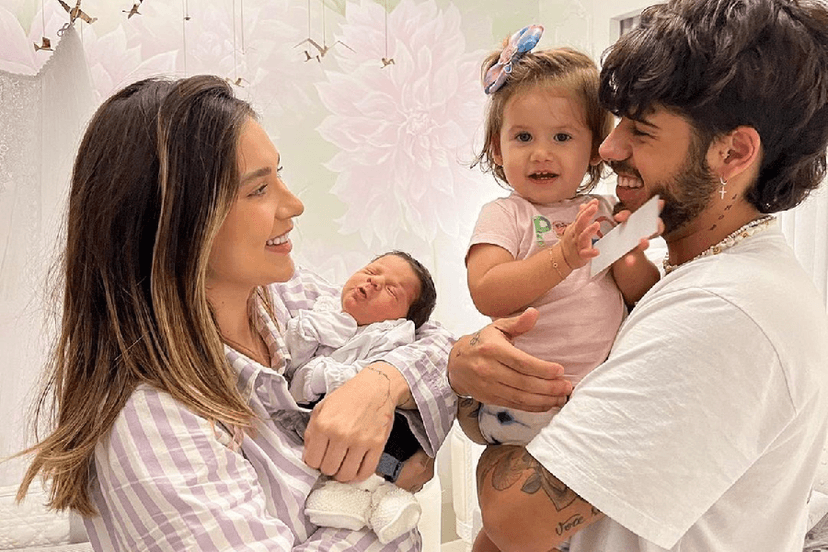 Virgínia Fonseca ao lado de Zé Felipe e das filhas (Foto: Divulgação) Virgínia Fonseca ao lado de Zé Felipe e das filhas (Foto: Divulgação)