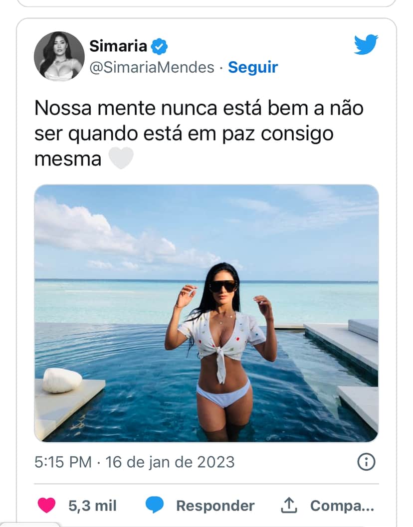 Após confissões de Simone, Simaria surge nas redes sociais e pede paz com frase enigmática Após confissões de Simone, Simaria surge nas redes sociais e pede paz com frase enigmática