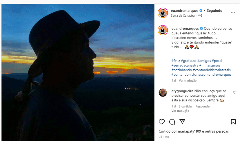 André Marques (Foto: Instagram) André Marques (Foto: Instagram)