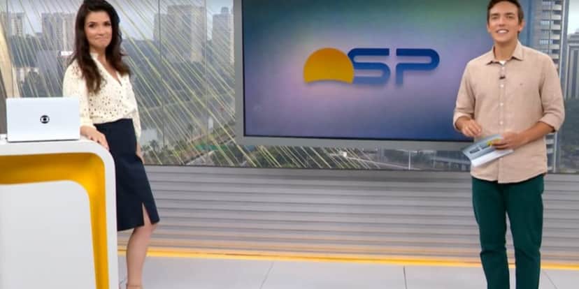 Alê Jodar e Sabina Simonato no Bom Dia SP (Reprodução: Globo) Alê Jodar e Sabina Simonato no Bom Dia SP (Reprodução: Globo)