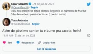 Após declaração chocante, César Menotti é atacado por ex-ator da Globo (Foto: Reprodução / Twitter) Após declaração chocante, César Menotti é atacado por ex-ator da Globo (Foto: Reprodução / Twitter)