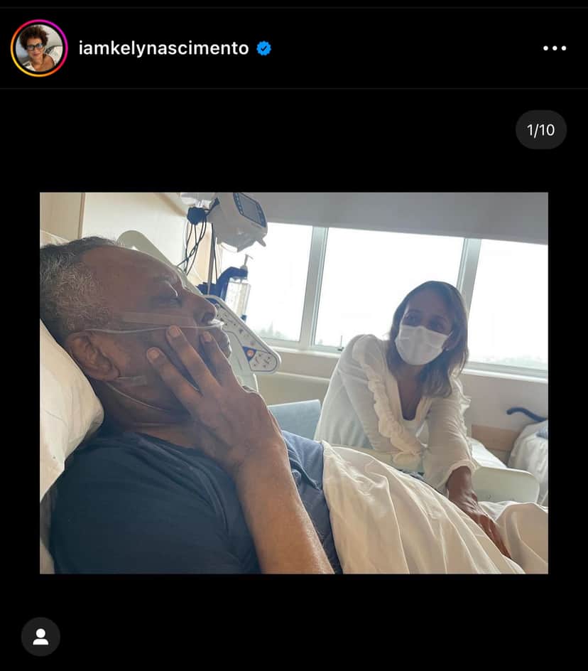 Últimas imagens de Pelé em seu leito de morte - Foto Reprodução Últimas imagens de Pelé em seu leito de morte - Foto Reprodução
