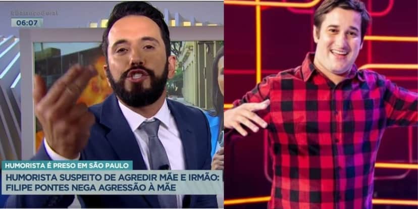 Dionísio Freitas e Filipe Pontes (reprodução: Montagem TV Foco) Dionísio Freitas e Filipe Pontes (reprodução: Montagem TV Foco)