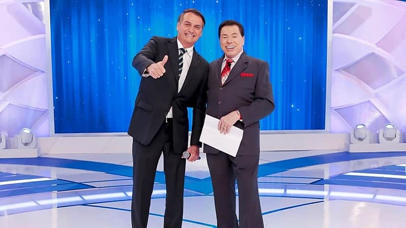 Jair Bolsonaro e Sílvio Santos, no SBT - Foto Reprodução Jair Bolsonaro e Sílvio Santos, no SBT - Foto Reprodução