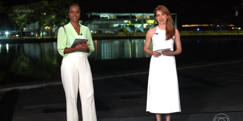 Maju Coutinho e Poliana Abritta no Fantástico - Foto: Reprodução Maju Coutinho e Poliana Abritta no Fantástico - Foto: Reprodução