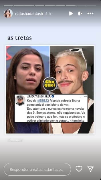 Natasha Dantas, esposa de William Bonner, expõe tretas do BBB 23 - Foto: Reprodução Natasha Dantas, esposa de William Bonner, expõe tretas do BBB 23 - Foto: Reprodução
