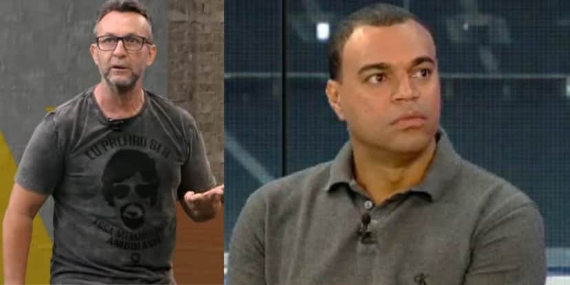 Neto e Denílson (Reprodução: Montagem TV Foco) Neto e Denílson (Reprodução: Montagem TV Foco)