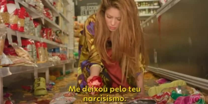 "Fantástico" mostrou traição sofrida por Shakira (Foto: Reprodução/TV Globo) "Fantástico" mostrou traição sofrida por Shakira (Foto: Reprodução/TV Globo)