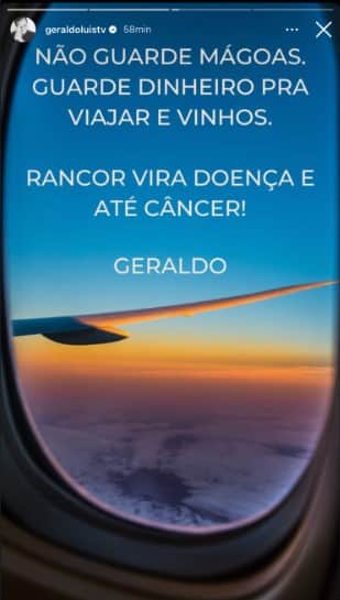Stories do apresentador da Record no Instagram - Foto: Reprodução Stories do apresentador da Record no Instagram - Foto: Reprodução