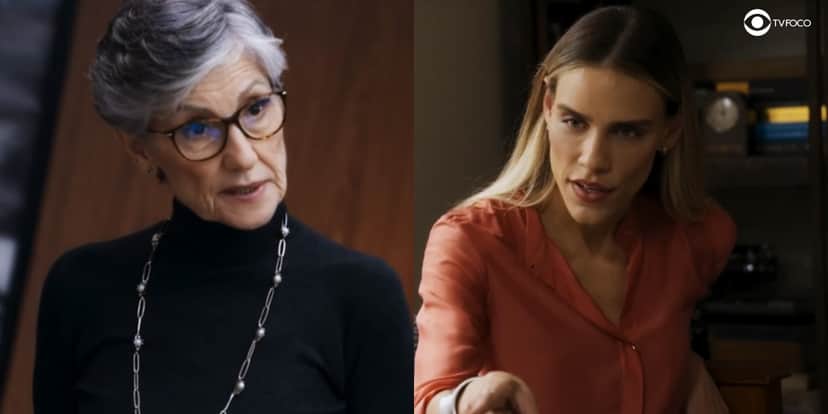 Colagem de Sara e Cidália da novela Travessia Colagem de Sara e Cidália da novela Travessia