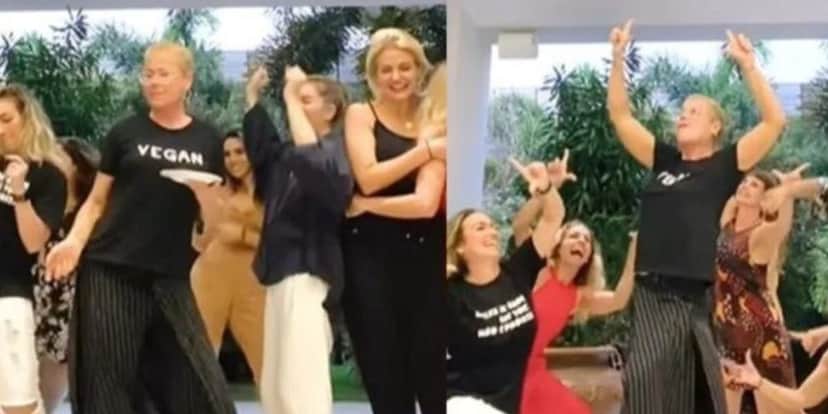 Andrea Veiga ao lado de Xuxa e outras ex-paquitas (Foto: Reprodução / Instagram) Andrea Veiga ao lado de Xuxa e outras ex-paquitas (Foto: Reprodução / Instagram)