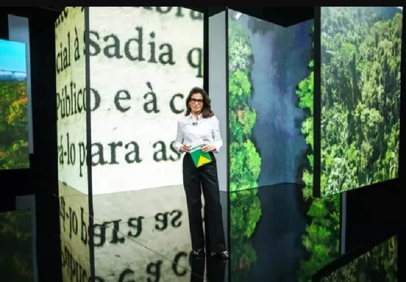 Renata Vasconcellos no anúncio feito na Globo (Foto: Reprodução/ Globo) Renata Vasconcellos no anúncio feito na Globo (Foto: Reprodução/ Globo)