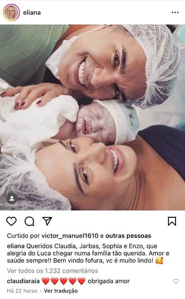 Publicação de Eliana nas redes sociais (Foto: Reprodução/ Instagram) Publicação de Eliana nas redes sociais (Foto: Reprodução/ Instagram)
